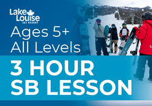 Private 3 Hour Snowboard Lesson (Ages 5+)