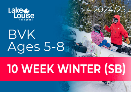 Bow Valley Kids (Ages 5-8) - 10 Week Winter Program (Snowboard)