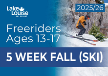 BVK Freeriders (Ages 13-17) - 5 Week Fall Program (Ski)