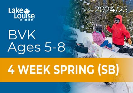 Bow Valley Kids (Ages 5-8) - 4 Week Spring Program (Snowboard)