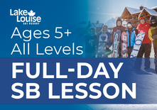 Private Full-Day Snowboard Lesson (Ages 5+)